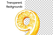 Lemon Numbers Clipart, an Illustration by PassionPNGcreation (Thumbnail 3 of 4)