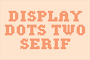 Display Dots Two Serif Font, a Font by GG Design (Thumbnail 1 of 6)