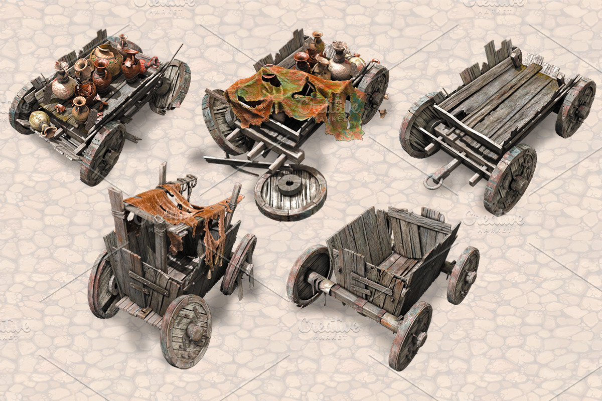 Isometric Ancient City Pack, an Object Graphic by Beatheart Creative Studio (Photo 55 of 77)