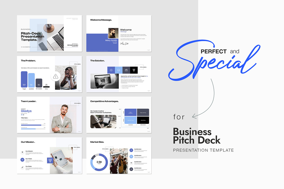 Business Pitch Deck Presentation, a Presentation Template by creathrivestudio (Photo 2 of 13)