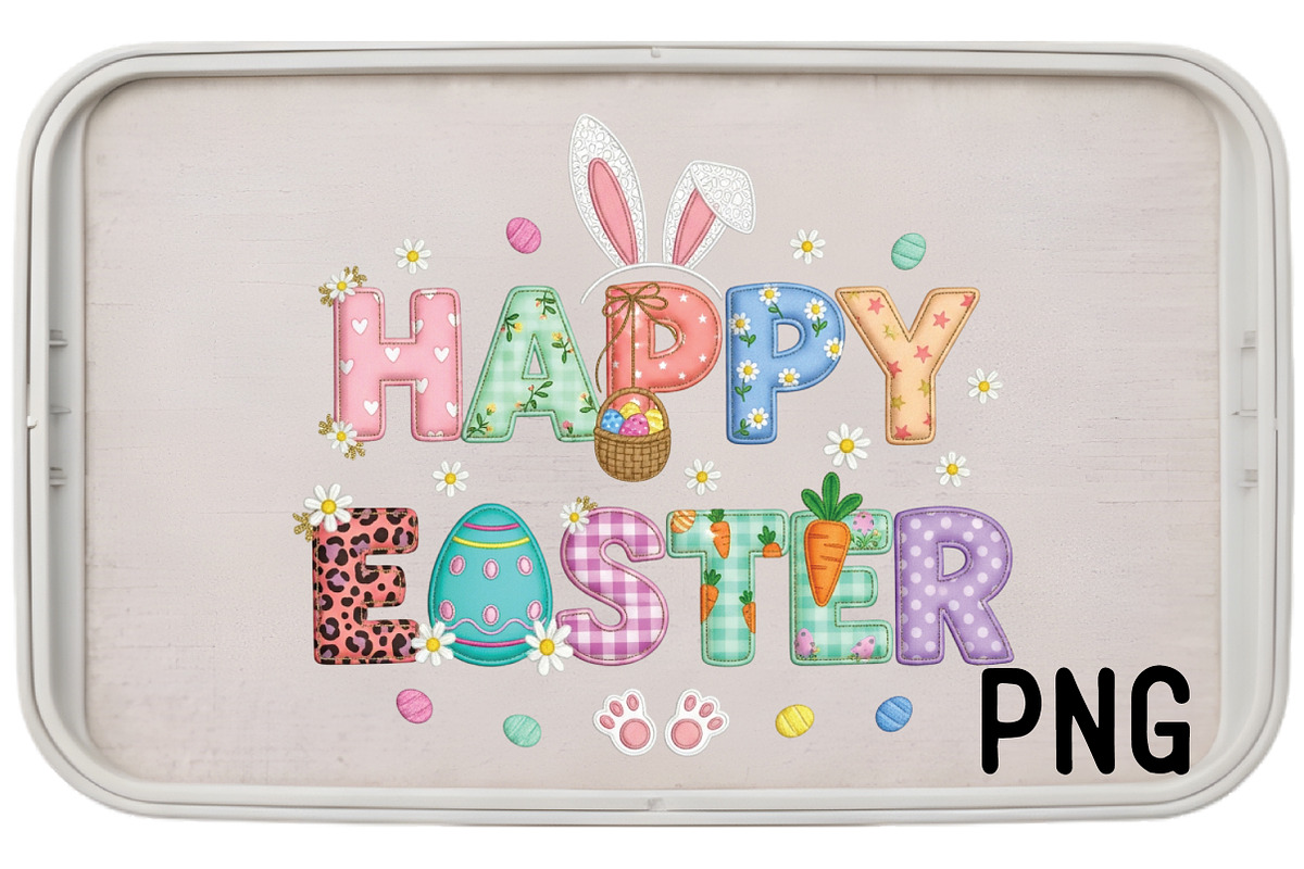 Latch Yarn Happy Easter Png, an Illustration by Black Bird Studio (Photo 2 of 3)