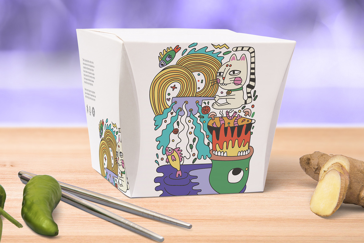 Fast Food Doodles. Vector and raster, a Food Illustration by Oliana Moroz (Photo 4 of 25)