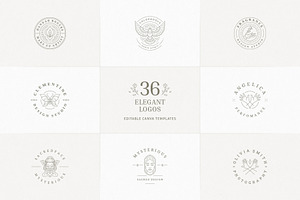 36 Elegant Logo Templates | Canva, a Branding & Logo Template by Vasya Kobelev