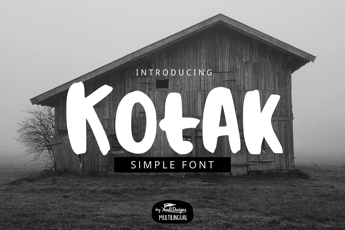 Kotak Font, a Font by YandiDesigns (Photo 1 of 4)
