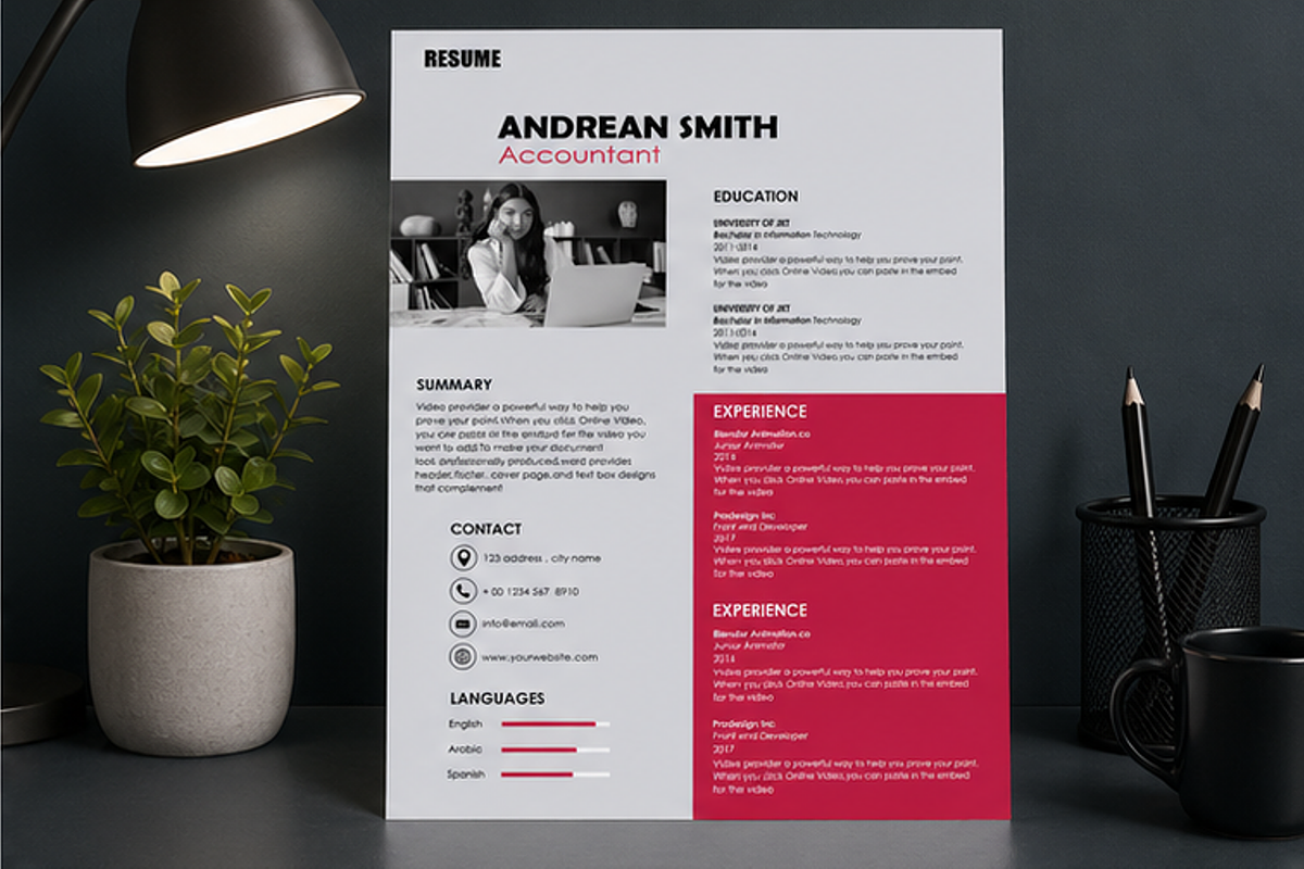 MODERN RESUME TEMPLATE (R11), a Resume Template by dulchaer29 (Photo 3 of 4)