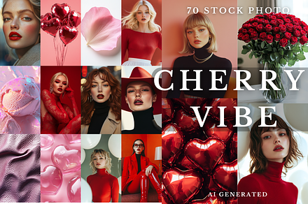 Cherry Vibe Girl Stock Images, a Beauty & Fashion Photo by MarkoPresets