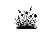 Floral Grass Border Silhouette Bundl, an Illustration by Amazin_art (Thumbnail 45 of 51)