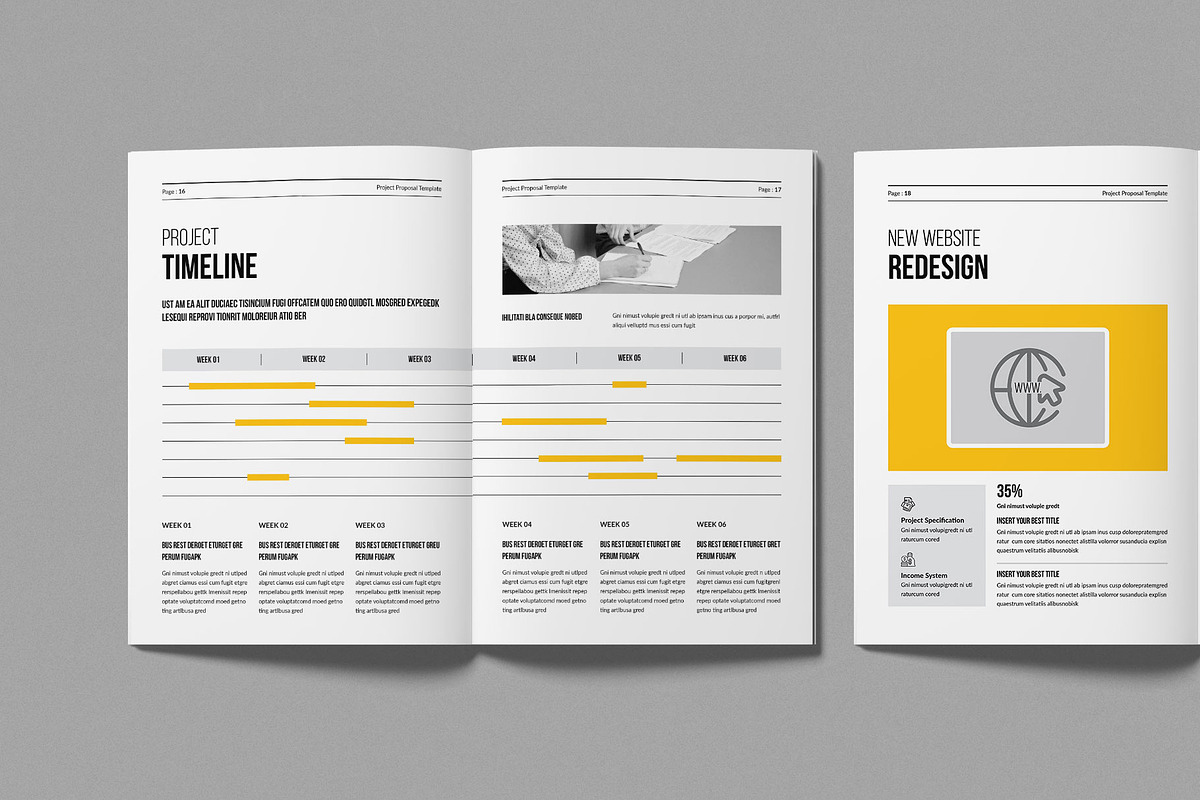 Project Proposal Template, a Brochure Template by Work-Envance (Photo 8 of 10)