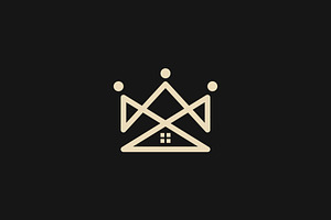 Home King Royal logo Design Vector