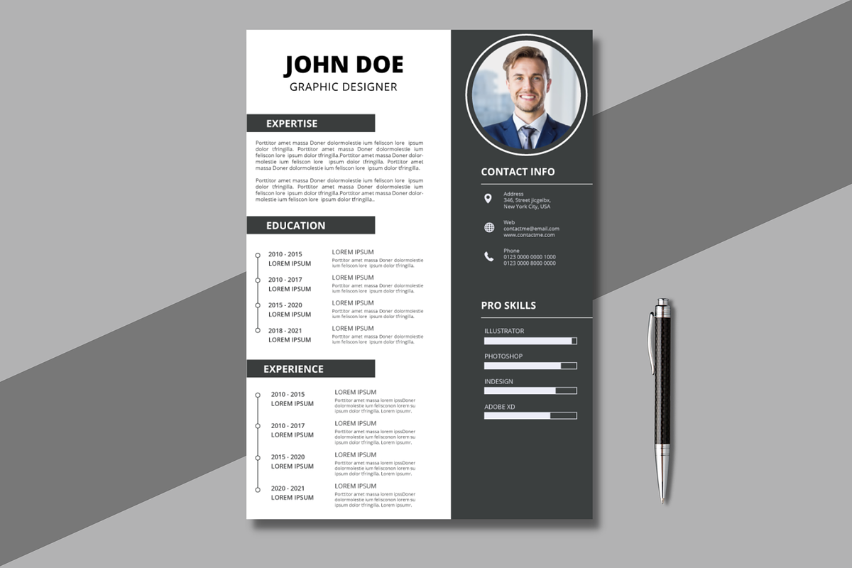 Resume/ CV Template, a Resume Template by Visual Designs (Photo 1 of 2)