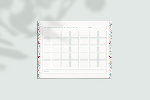 Floral Printable Planner Page Bundle