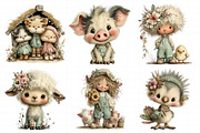 Cute Farm Clipart Bundle, an Illustration by Daily.Designs (Thumbnail 4 of 6)