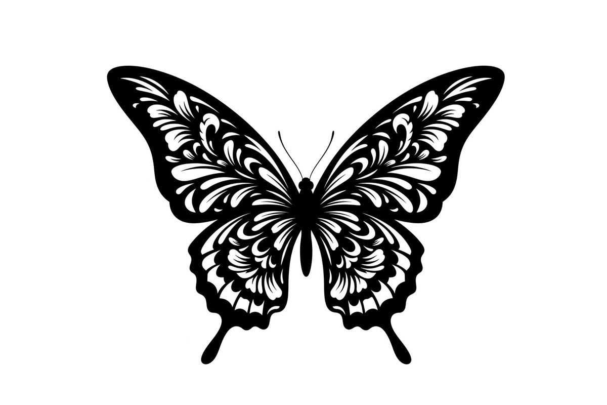 Butterfly Silhouette SVG Bundle, an Illustration by Gaye Art (Photo 6 of 31)
