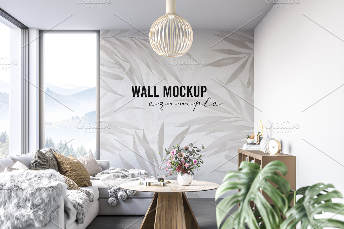 Wall mockup & wallpaper mockup, a Household Mockup by Hunny Badger (Photo 3 of 4)
