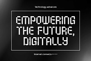 Bytalion - Futuristic Font, a Font by Arterfak Project (Thumbnail 11 of 13)