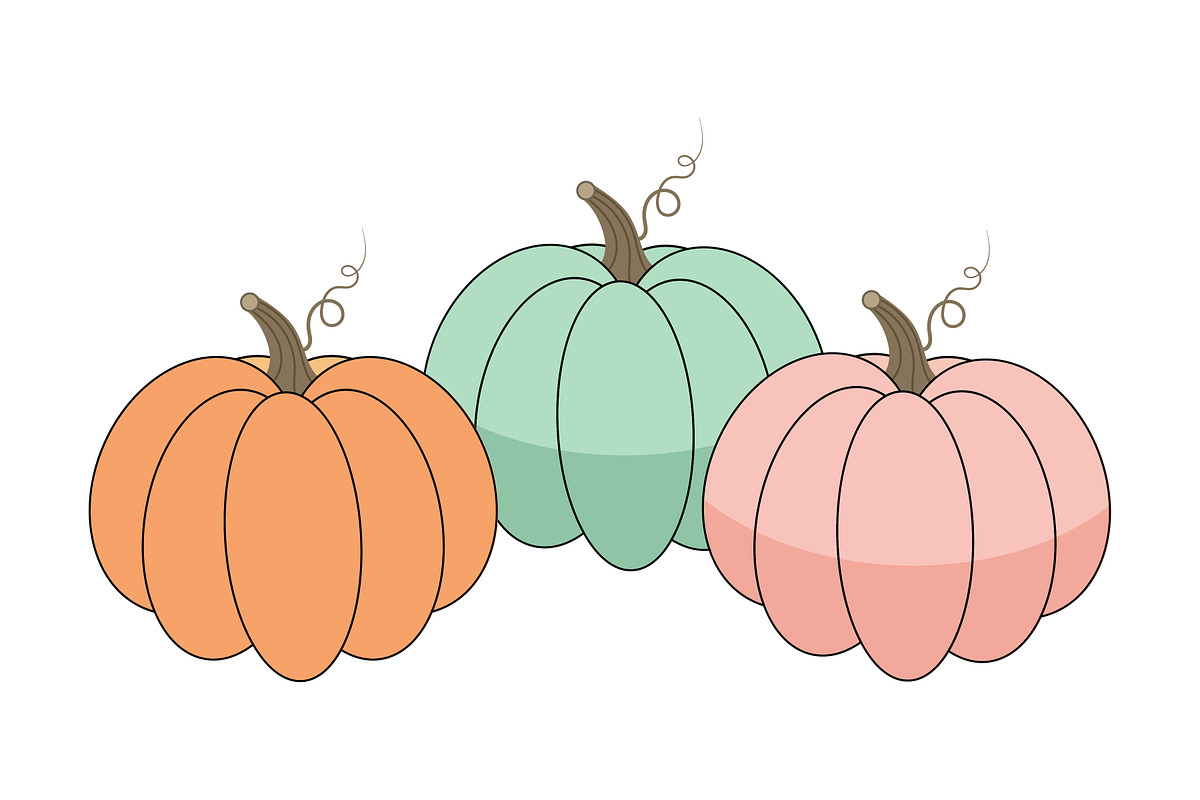 Hand drawn Pumpkin Set Vector Design, a Food Illustration by Unique Design Team