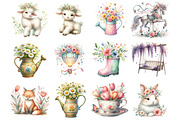 Watercolor Spring Clipart, an Illustration by DreamPrint404 (Thumbnail 5 of 7)