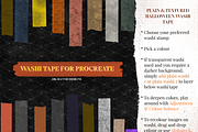 205 Washi Tape Bundle for Procreate, a Brush Add-On by OkayAnnie Designs (Thumbnail 15 of 22)