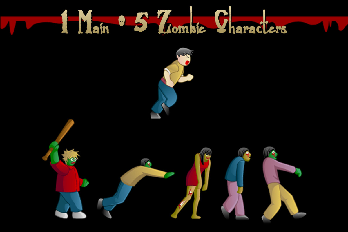 Zombie Escape Game Assets, an Illustration by erkoudesign (Photo 6 of 16)
