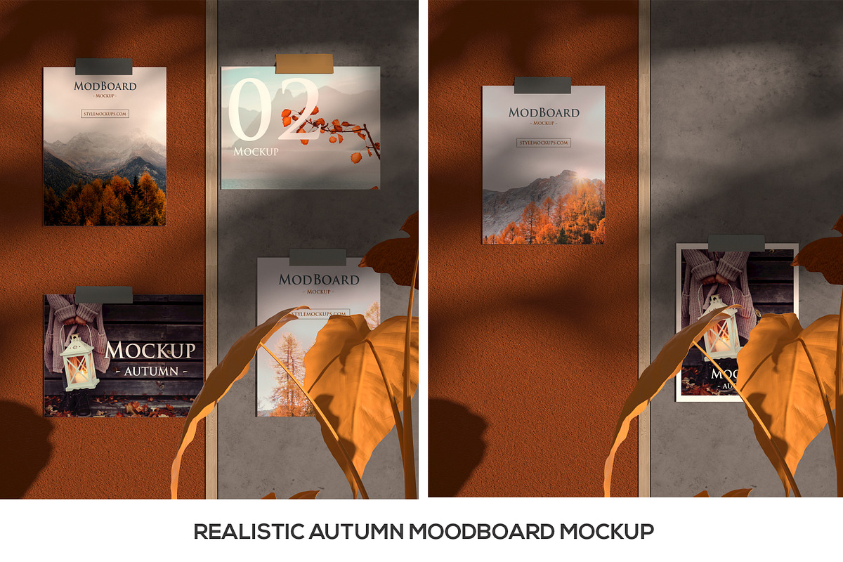 MoodBoard Autumn Fall Scenes, a Books & Magazine Mockup by StyleMockups (Photo 11 of 12)