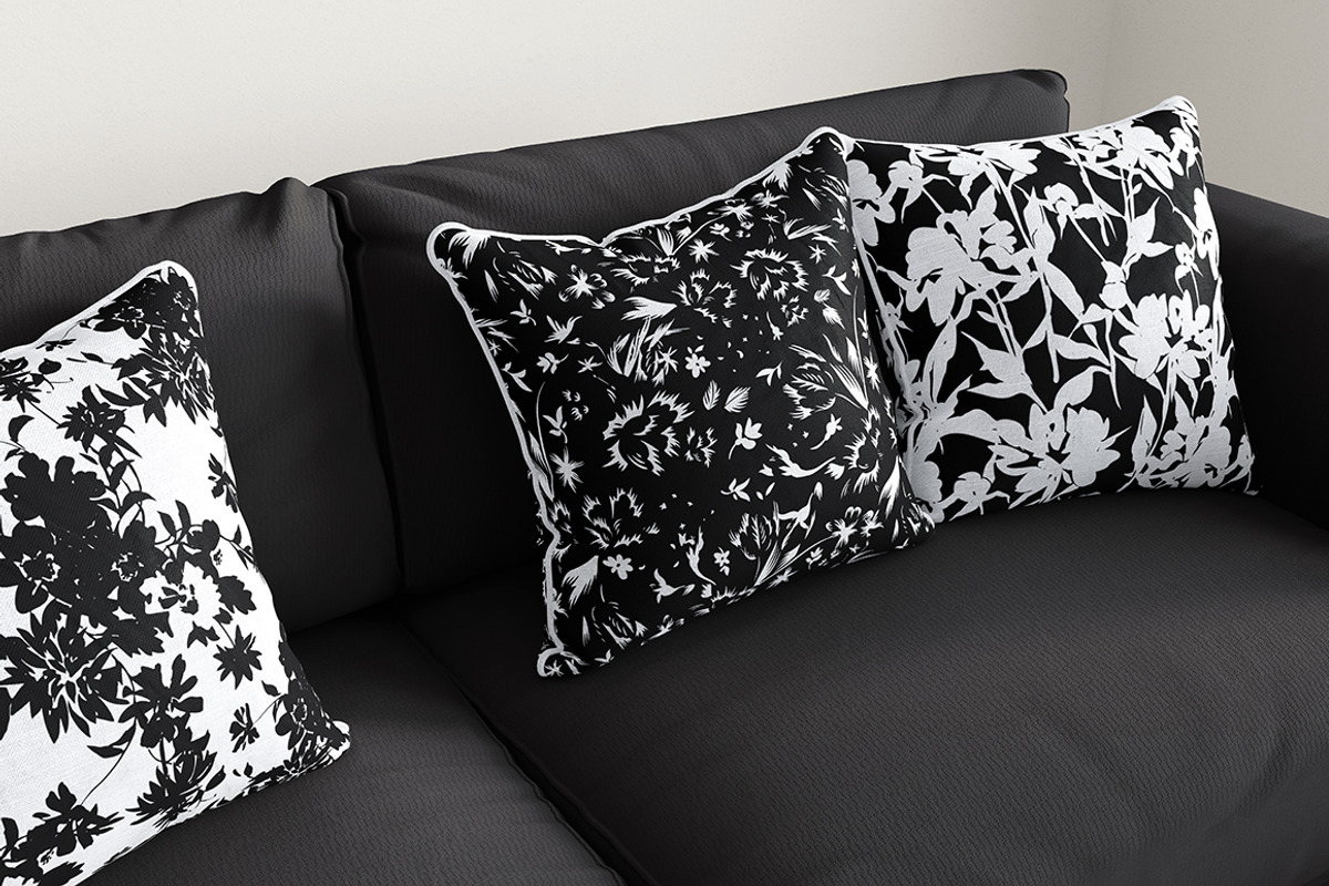 Floral Silhouettes Patterns Set, a Background Graphic by GALAKAM (Photo 11 of 14)