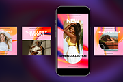 Instagram post story template, a Social Media Template by SPACECAKE (Thumbnail 3 of 5)