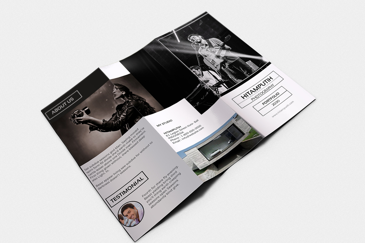 Hitamputih Trifold Brochure, a Brochure Template by Incools Stokie (Photo 4 of 4)