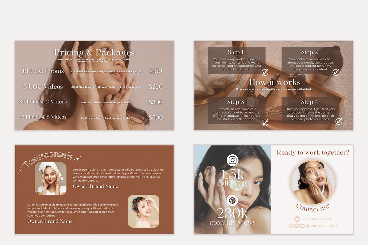 UGC Portfolio Website Template, a Landing Page Template by SocialStyleTemplates (Photo 3 of 6)