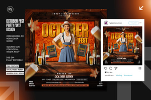 October Fest Flyer Design Template, a Graphic by Shajib Shikder