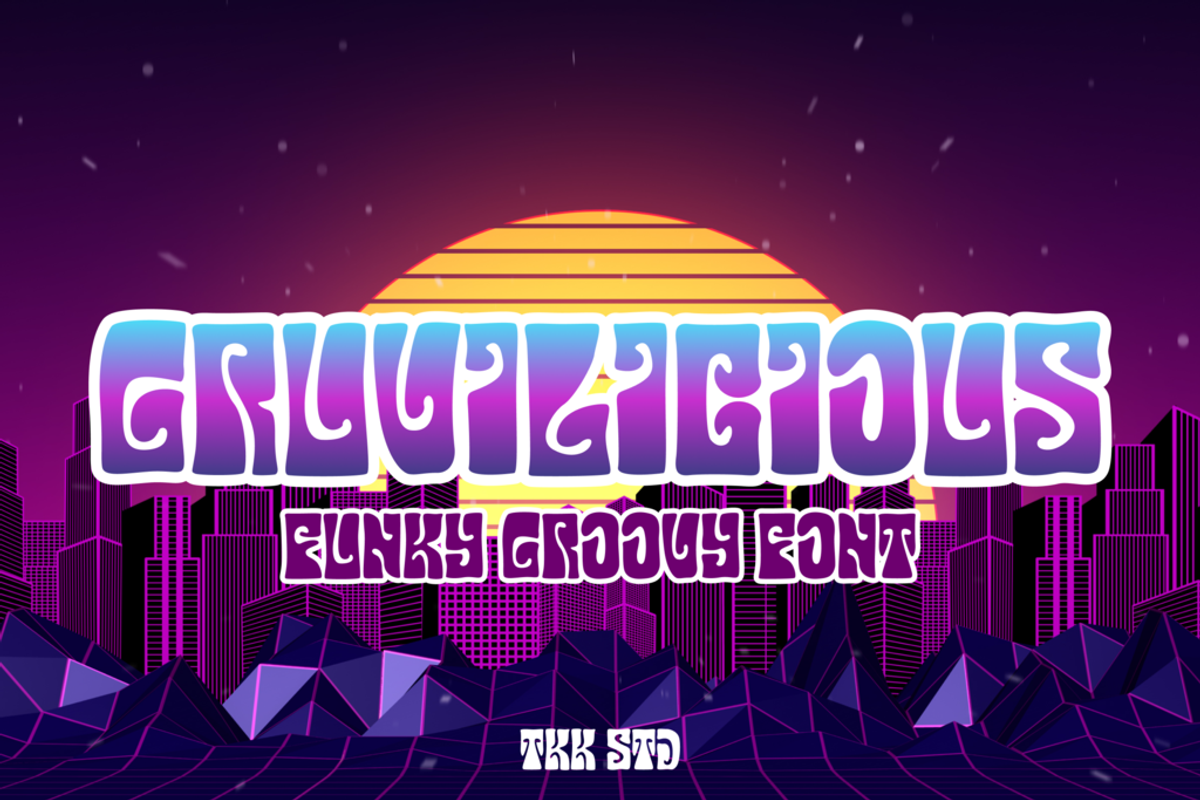 Groovy Font Bundle - SALE, a Sans Serif Font by tokokoo (Photo 12 of 14)