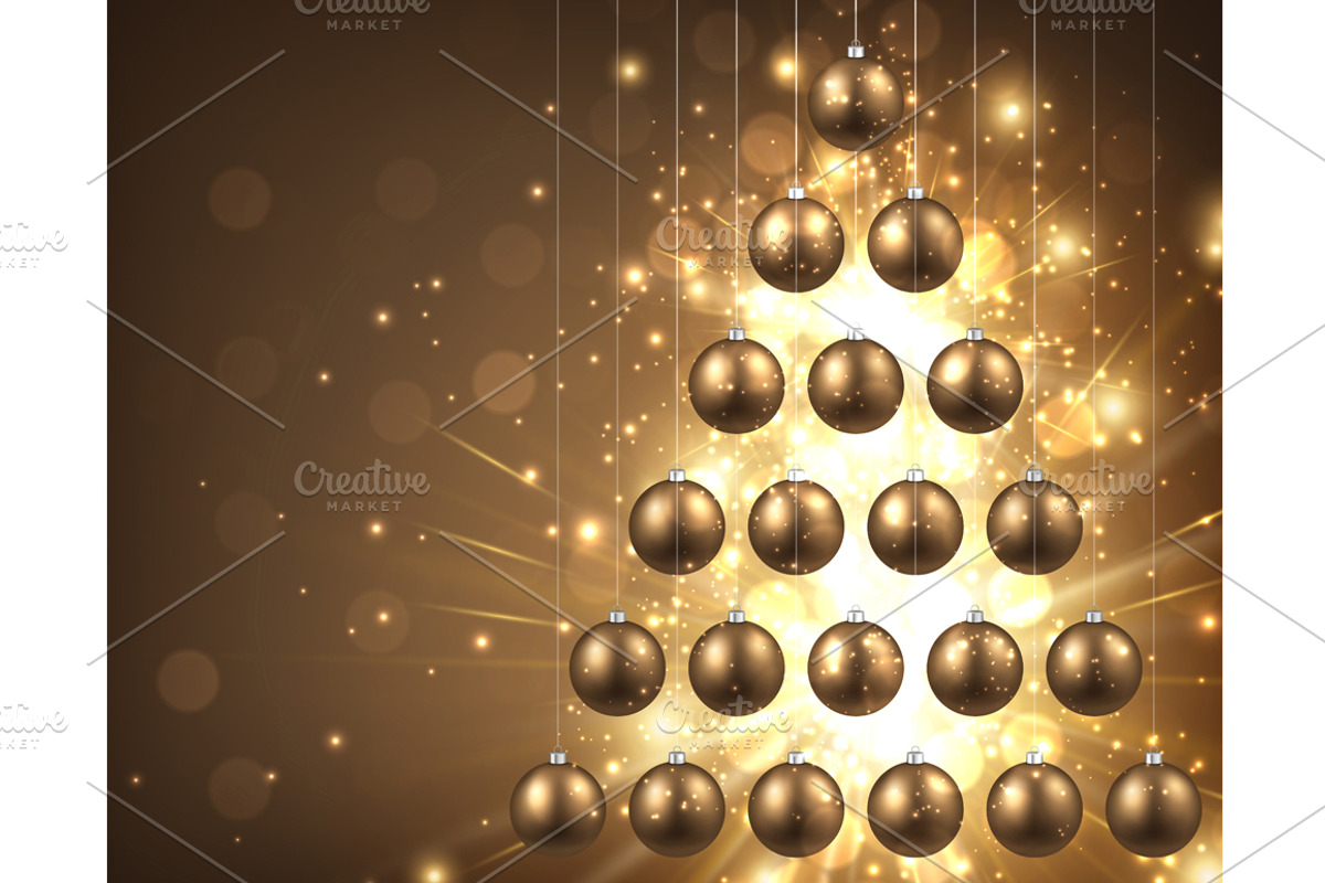 Big golden Christmas & New Year set, a Decorative Illustration by Vjom (Photo 21 of 30)