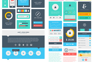 Vector Flat Elements Of Infographics