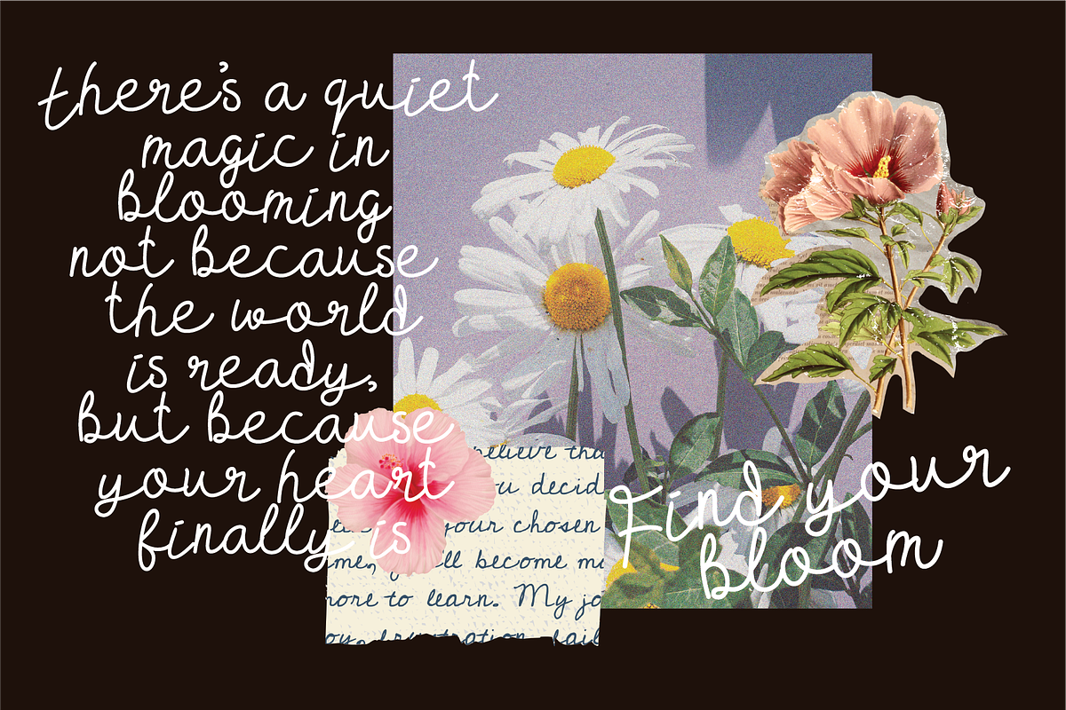 Bloomette Handwritten Script Font, a Handwritten Font by Berdansabersama (Photo 6 of 8)