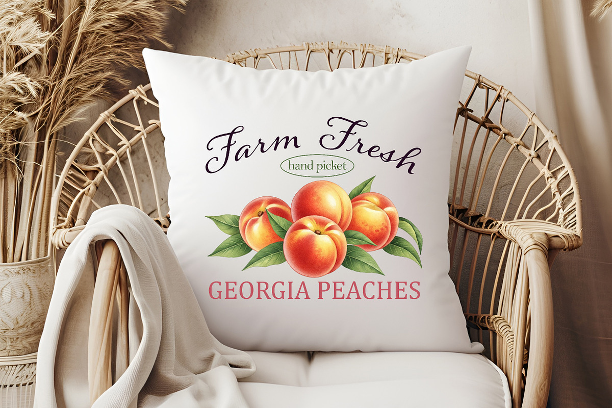 Vintage Fruit Sublimation PNG Bundle, an Illustration by Libby Wishes (Photo 8 of 11)