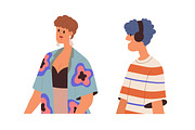 Happy modern people portraits set, a Person Illustration by Good Studio (Thumbnail 8 of 8)