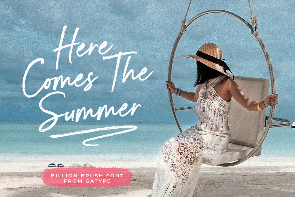 Billion Brush, a Handwritten Font by Gatype (Photo 2 of 8)