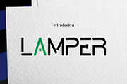 LAMPER, a Serif Font by da_only_aan (Thumbnail 1 of 5)