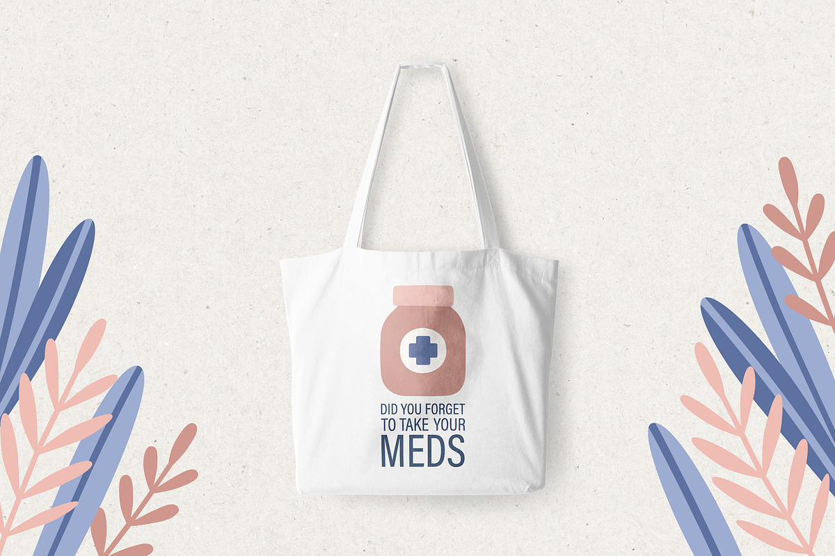 Medicine. Objects and patterns, a Healthcare Illustration by kondratya (Photo 5 of 8)