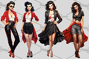 Rockabilly Women Bundle of 33, a Graphic by Jay Major Designs (Thumbnail 3 of 11)