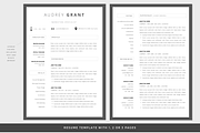 RESUME CV TEMPLATE WORD, a Resume Template by PAPPERMINT RESUME STUDIO (Thumbnail 2 of 5)
