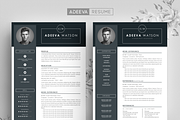 Professional Resume Template Watson, a Resume Template by AdeevaResume (Thumbnail 1 of 4)