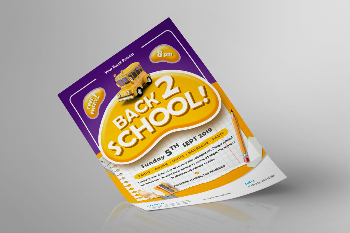 Back To School Flyer, a Flyer Template by monogrph (Photo 3 of 4)