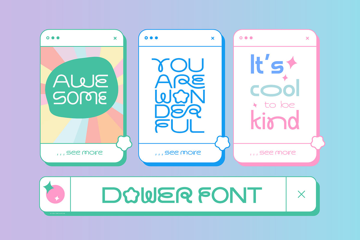 Dower - Playful display font, a Sans Serif Font by creativemedialab (Photo 2 of 10)