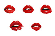 lip print valentines day png, an Illustration by CreationArt (Thumbnail 5 of 6)
