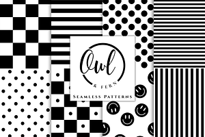 Black & White Seamless Patterns
