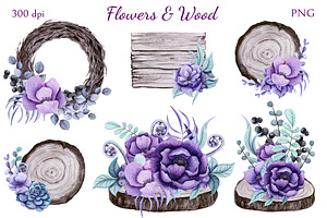 Flowers & Wood