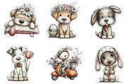Boho easter bunny clipart, an Illustration by CreationArt (Thumbnail 2 of 4)