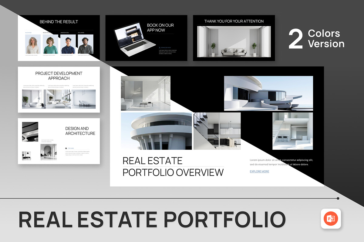 Real Estate Portfolio PowerPoint, a Presentation Template by Antstheme (Photo 1 of 4)