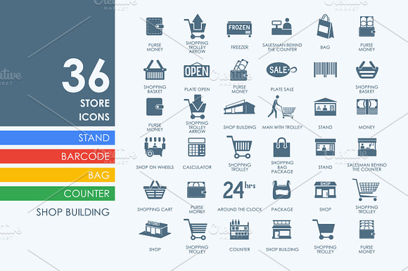 36 Store Icons
