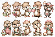 Whimsical Easter Beaver Clipart, a Seasonal Illustration by HueNestify (Thumbnail 3 of 3)
